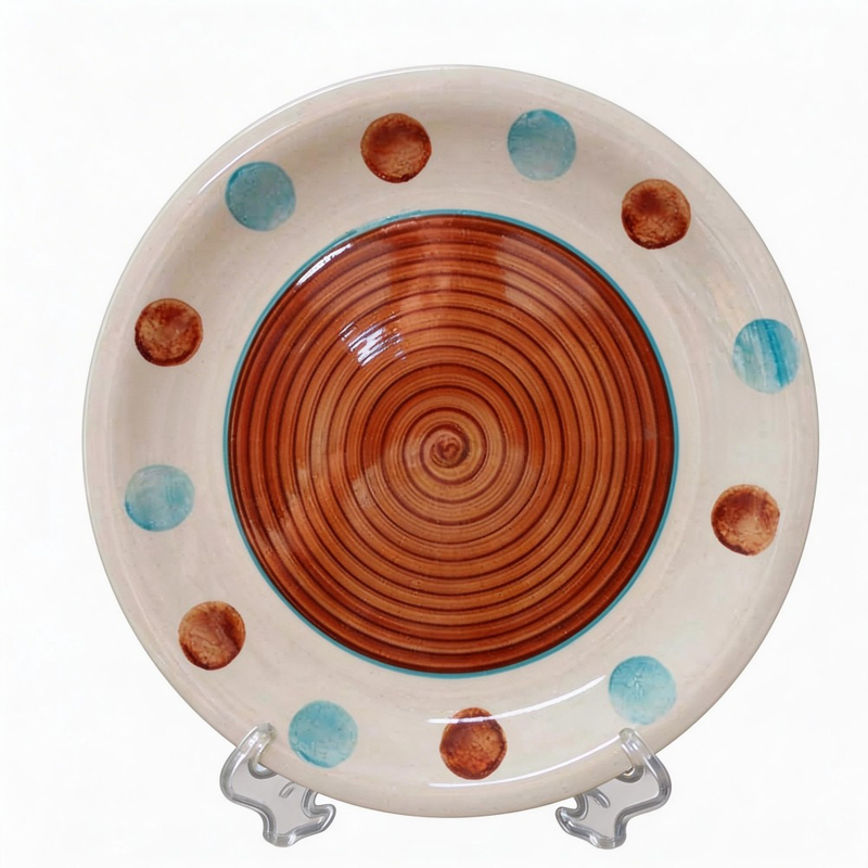 Elegant Fashionable Design Hand Painted Colorful Ceramic Bohemian Dinnerware Sets Fruit Plates-HARVIT Brand Business Gifts