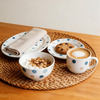 16pcs HARVIT Brand Cute Polka Dot Handpainted Ceramic Dinnerware Set for Party Use