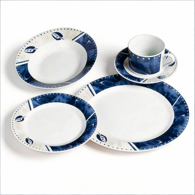 20 Pcs Harvit Contemporary Design Porcelain Dinner Set for Children Party Use