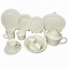 Cheap HARVIT HY113-CD002 Classic Dinnerware Sets 16-Piece Embossed Stoneware for Party Use Made in China