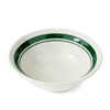HARVIT Eco-Friendly Retro Turkish-Style Stoneware Handmade Salad Bowls with Color Band Rim