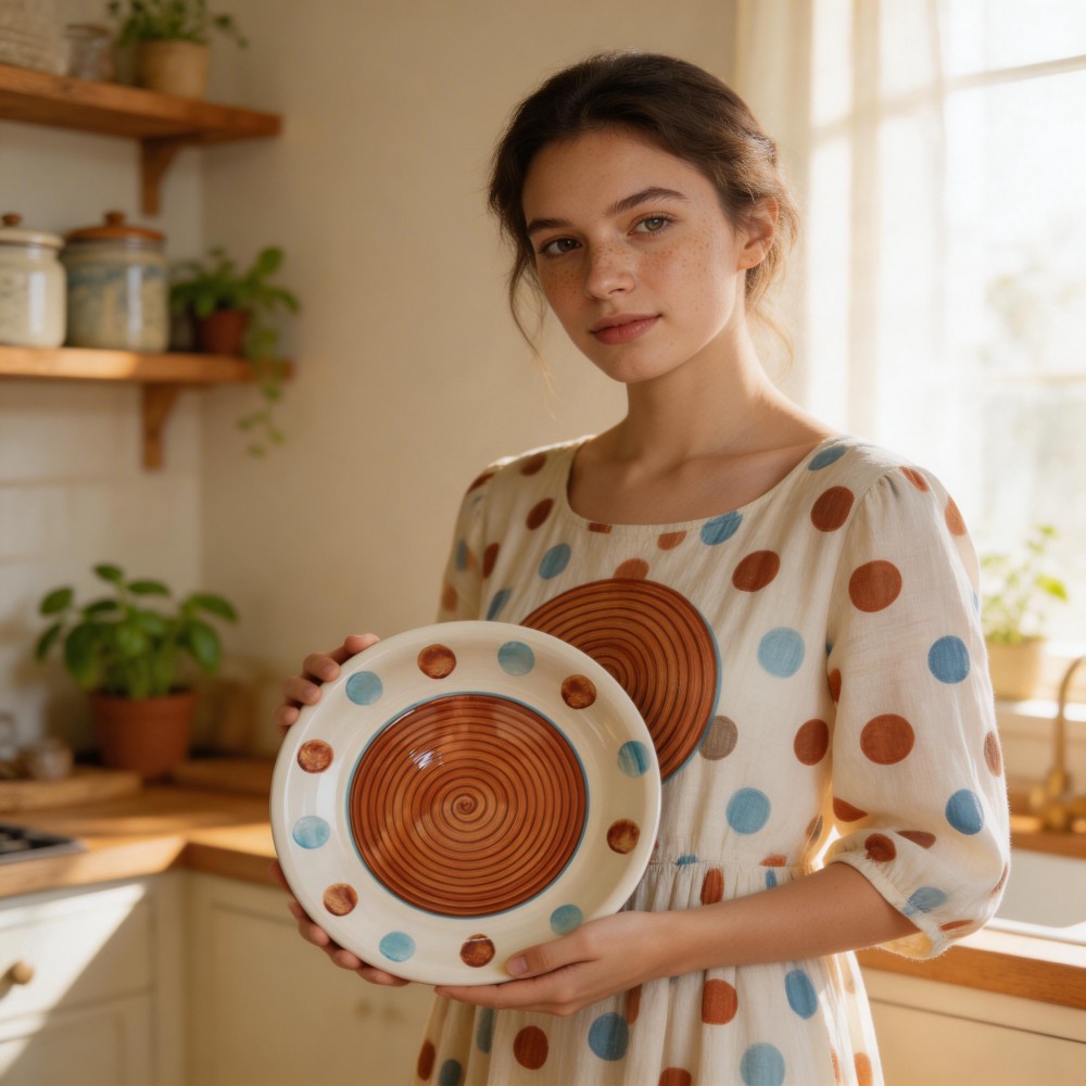 Elegant Fashionable Design Hand Painted Colorful Ceramic Bohemian Dinnerware Sets Fruit Plates-HARVIT Brand Business Gifts