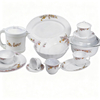 Thermal Shock Proof Wholesale Tableware Turkish Market Opal Ware Glassware Dinner Set Products With Gift Box Packing