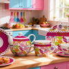 Ethnic Children Porcelain Dinner Set-Guangdong Origin HARVIT Brand Dishwasher & Microwave Safe