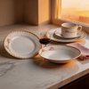 Fine Porcelain Harvit Dinner Set with Flower Design Party Dinnerware-Hot Sale