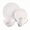 Harvit Ceramic Disposable On-glazed Customized 16-Piece Porcelain Dinnerware Set with Cup Kit and Ceramic Decals