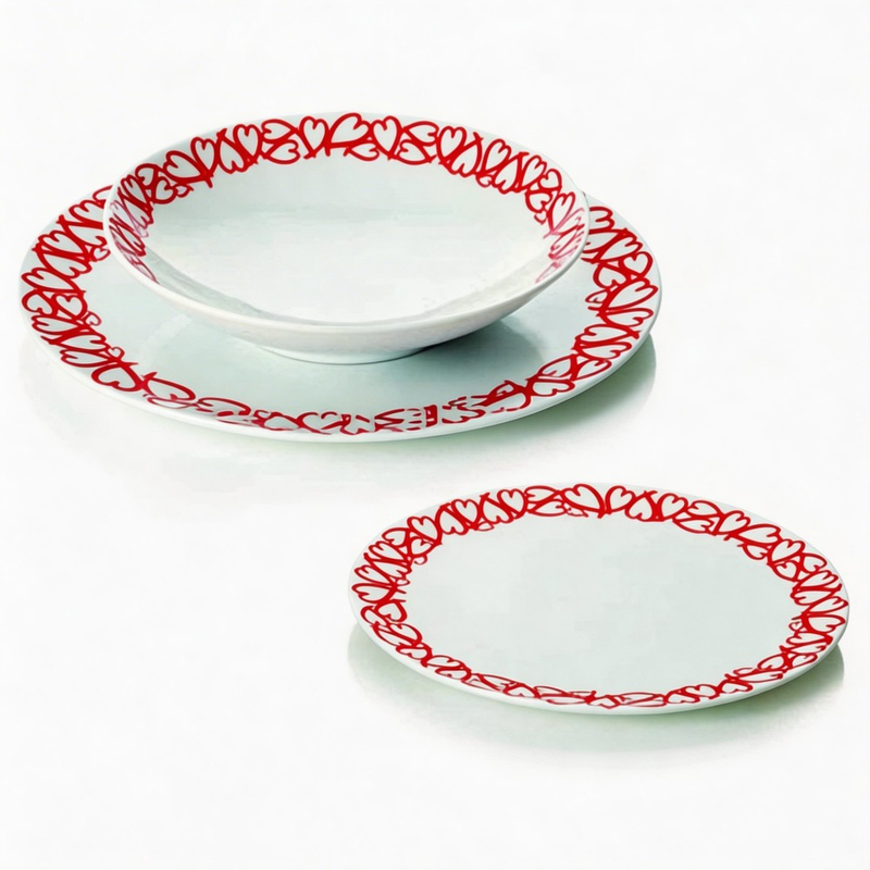 The Vintage Style 18-Piece Porcelain Spanish Dinnerware Set by Harvit HYPR-A051