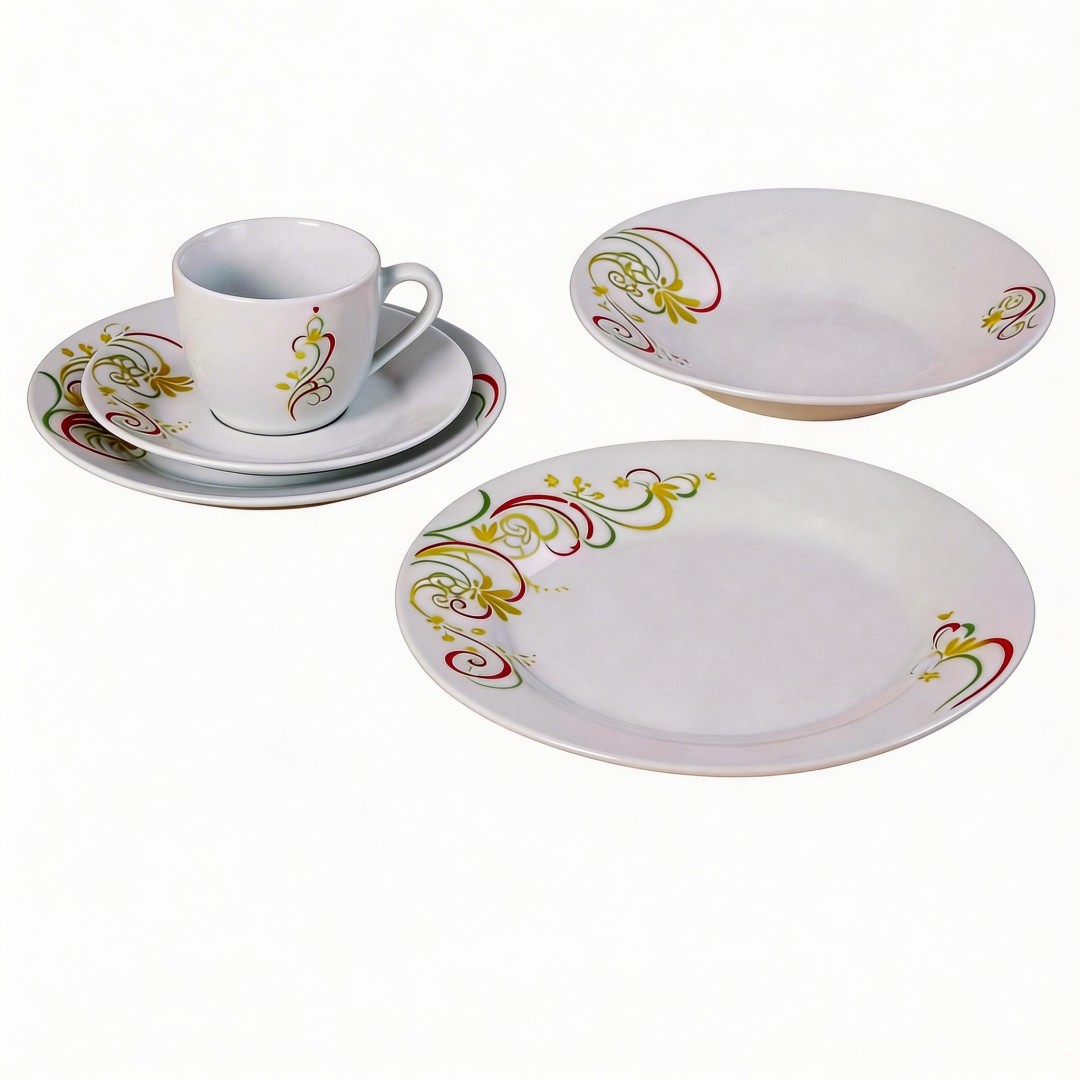 Hot Sale Harvit HYPR-A371 Contemporary Dinner Set for Party 20pcs Ceramic Dinnerware Sets To Mid East Supplier Tableware