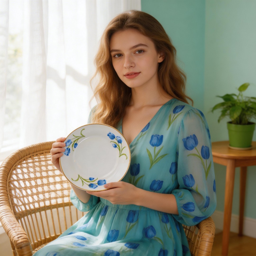 Personalized Porcelain Souvenir/Grape Decorative Plate-HARVIT Brand Business Gift Country Design