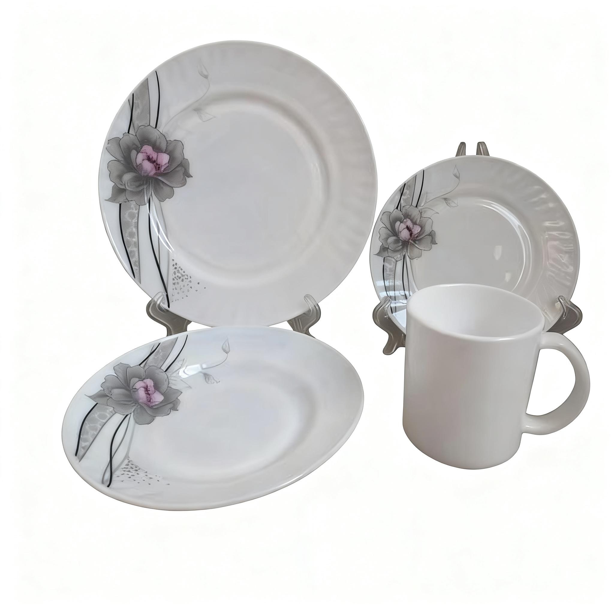 Hot New Nice Design 2015 Promotion Products High Quality Factory Price 20pc Opal Glassware Dinner Sets Contemporary Design