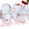 Customized Vintage Federal Ethiopian Welo Raw Opals Dinnerware Sets Plates Casserole Dishes Flower Design 6-Piece Made in China