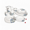 Wholesale Harvit Ceramic Porcelain Dinnerware Sets 47-Piece Flower Design Party-Ready Guangxi Origin