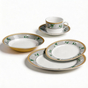 Blue and White Chinese Porcelain Dinnerware Set-Flower Design Party Use 8-Piece Round Decal Dubai Dinnerware