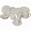 Cheap HARVIT HY113-CD002 Classic Dinnerware Sets 16-Piece Embossed Stoneware for Party Use Made in China