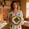 Elegant Fashionable Design Hand Painted Colorful Ceramic Bohemian Dinnerware Sets Fruit Plates-HARVIT Brand Business Gifts