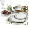 HARVIT 28PC Heat Resistant Oven/Microwave Safe Asian Design Ethiopian Opal Rough Glass Dinnerware Sets for Hot Sale