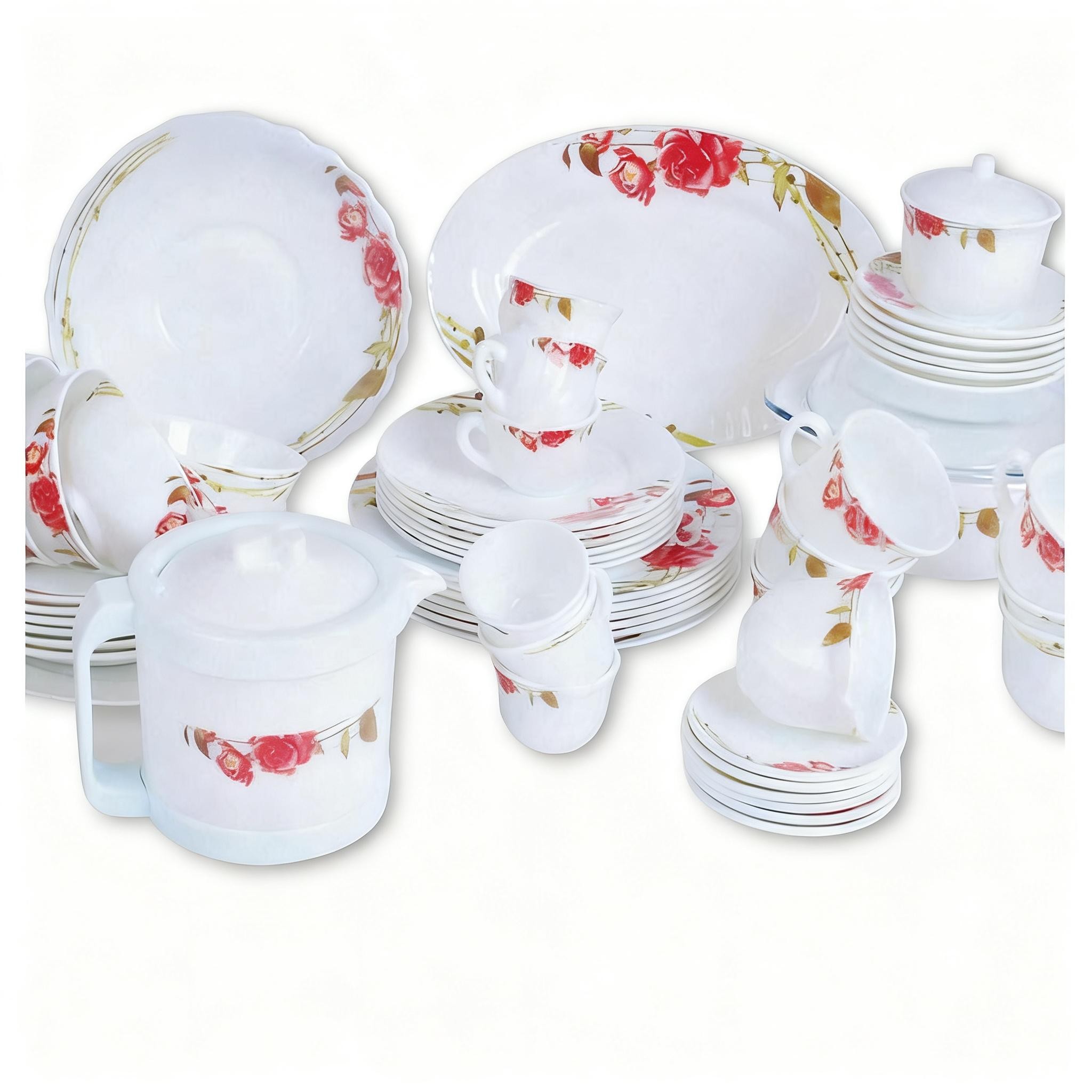 Thermal Shock Proof Wholesale Tableware Turkish Market Opal Ware Glassware Dinner Set Products With Gift Box Packing