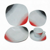 Harvit Square Colorful Contemporary Design Dinnerware Sets for Party Use Porcelain/Ceramic Made in China Factory