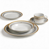 30Pcs Wholesale White Ceramic Dinnerware Set Arcopal Dinner Set Harvit Brand Classic Design Guangxi Origin Party Use