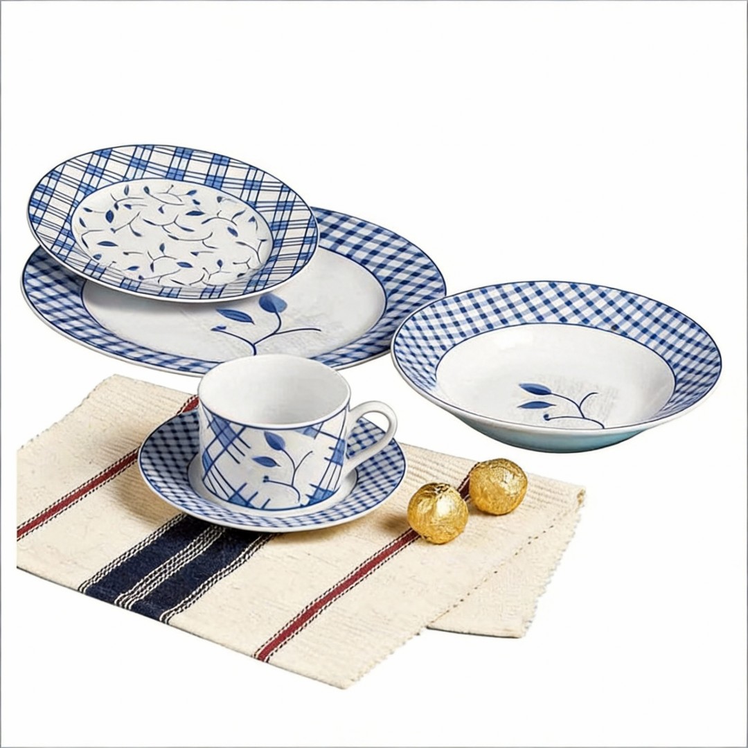 20 Pcs Harvit Contemporary Design Porcelain Dinner Set for Children Party Use