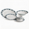 30pcs Turkish Porcelain Dinner Set-Fine Chinese Porcelain Daily Use Dinnerware Harvit Brand Flower Design for Party Occasions