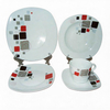 Harvit Square Colorful Contemporary Design Dinnerware Sets for Party Use Porcelain/Ceramic Made in China Factory