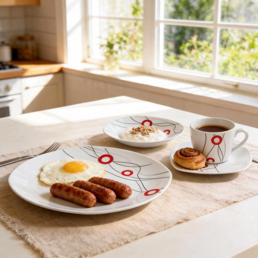 Ceramic Porcelain 20PC Square Shape Dinner Set Contemporary Design HARVIT/CUSTOMER Brand Cheap Price
