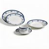 30pcs Turkish Porcelain Dinner Set-Fine Chinese Porcelain Daily Use Dinnerware Harvit Brand Flower Design for Party Occasions