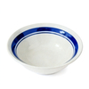 HARVIT Eco-Friendly Retro Turkish-Style Stoneware Handmade Salad Bowls with Color Band Rim