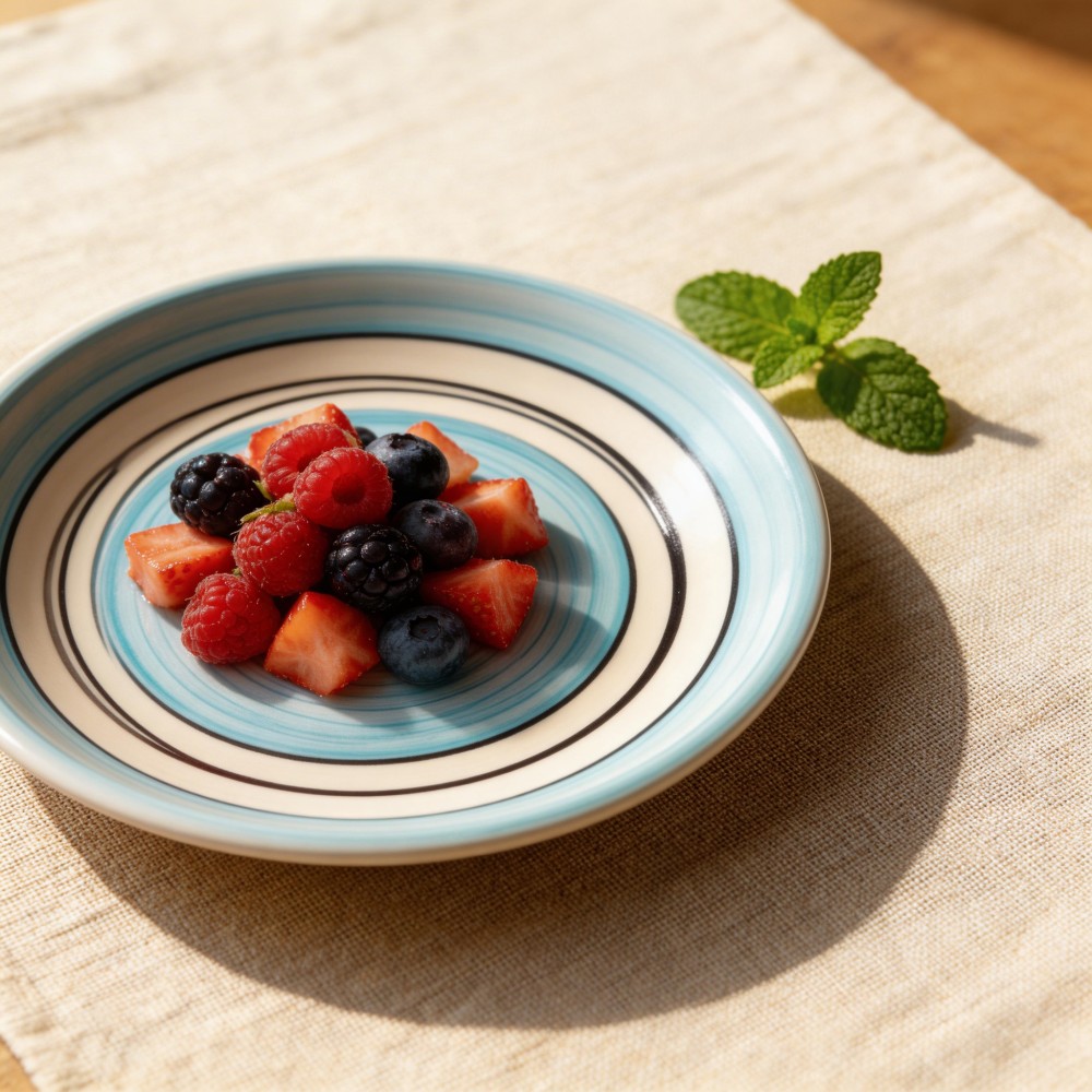 Elegant Fashionable Design Hand Painted Colorful Ceramic Bohemian Dinnerware Sets Fruit Plates-HARVIT Brand Business Gifts
