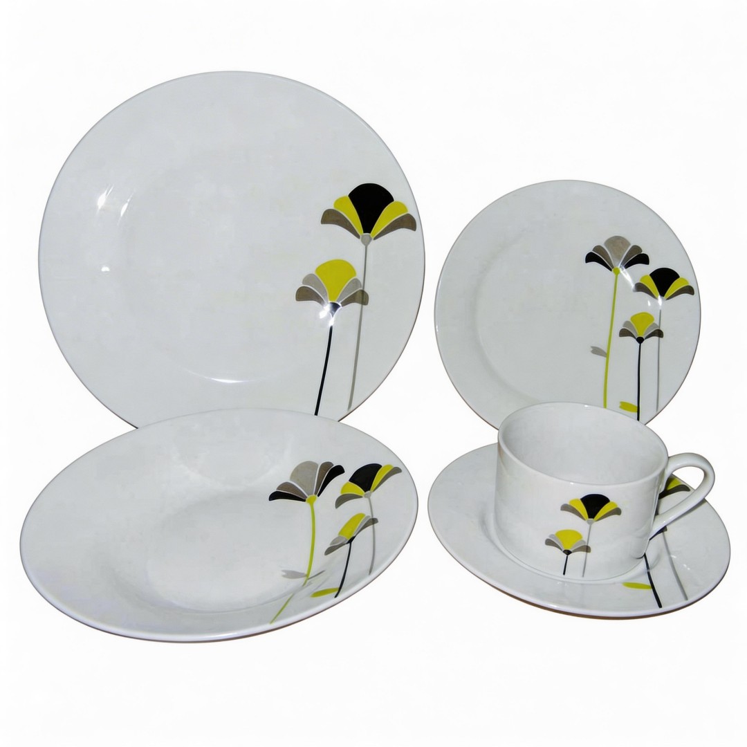 Harvit Flower Pattern Germany Porcelain Dinnerware Sets 30pcs Made in China Party Dinnerware Sets Wholesale Cheap Price