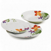 Suppliers Directory Promotion Harvit Round Decal 18 Pcs Spring Style Ceramic Dinnerware Set Flower Design Party Use HYPR-A093