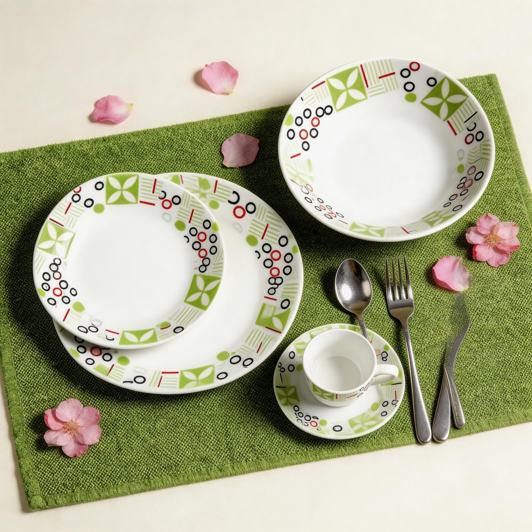 Hot Sale Latest Modern Harvit Contemporary 20pc Square Porcelain Dinnerware Set for Party