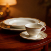 New Eco-Friendly Bone China 20-Piece Modern Dinnerware Set Dishwasher & Microwave Safe for Home Use